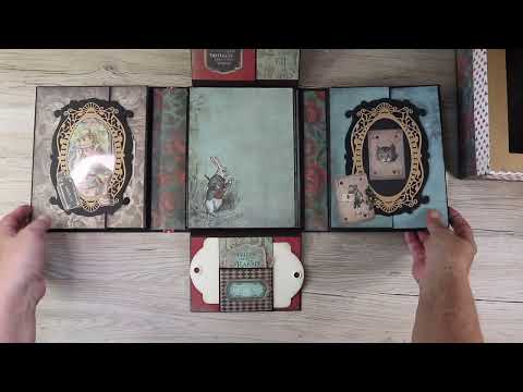Album Foto Alice nel Paese delle Meraviglie – Scrapbooking Fatto a Mano
